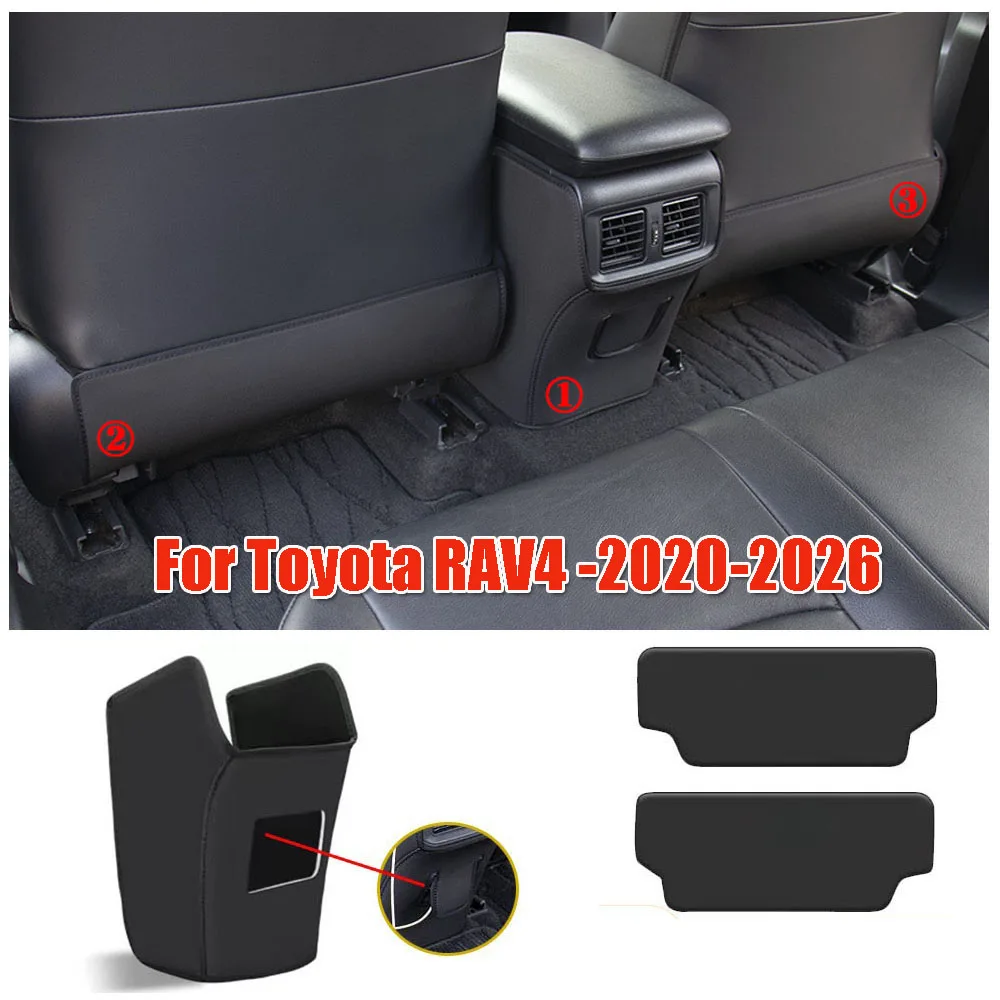 

Car Seat Back Anti Kick Pad Cover For Toyota RAV4 2026 2025 2024 2023 2022 2021 2020, Anti-Dirty Waterproof Seat Protection Mats