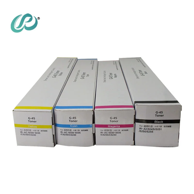 4pcs G45 BK650g CMY480g Color Toner Cartridge for Canon IR ADV C5051 C5045 C5250 C5255 high quality Toner Powder