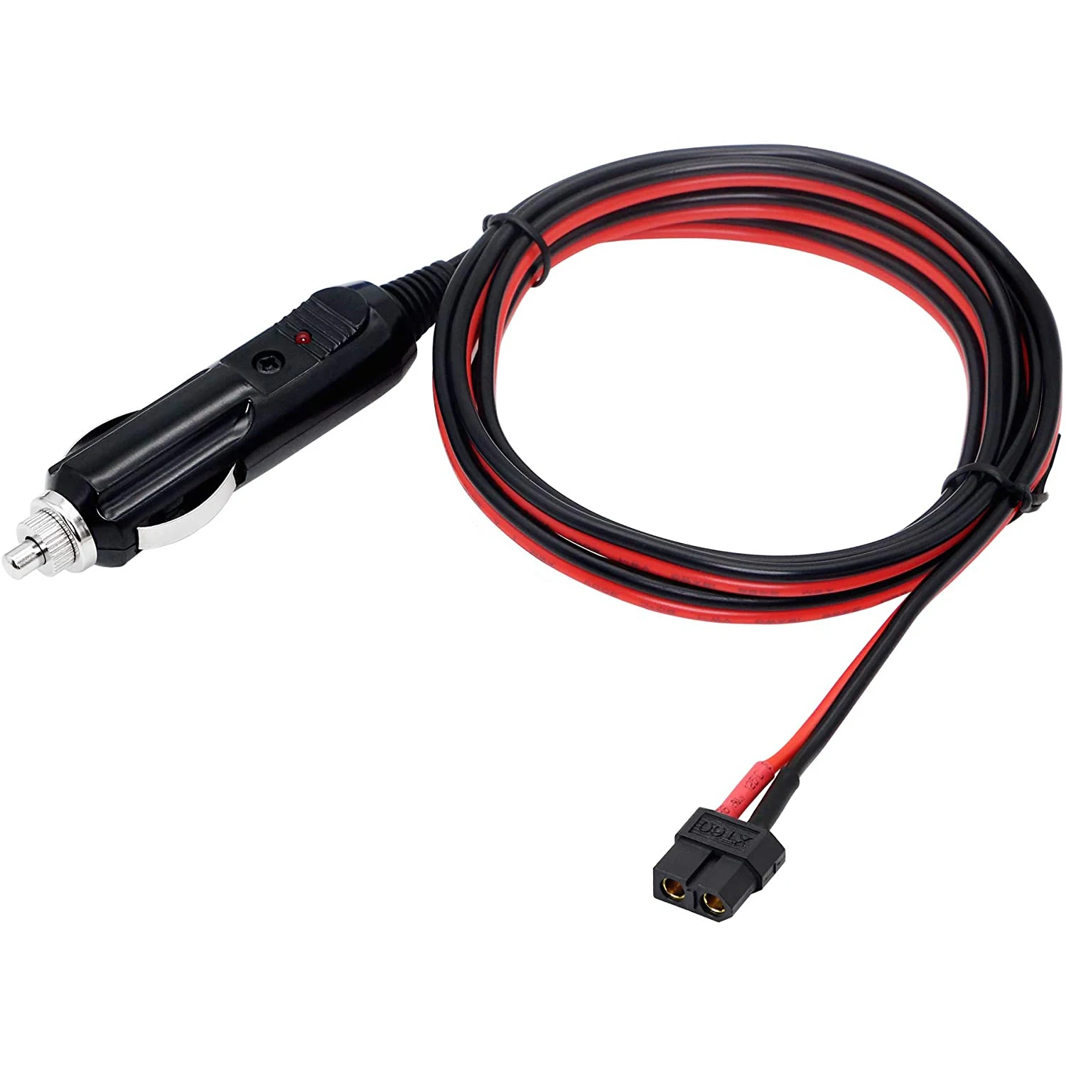 

6.5ft Cigarette Lighter Male to XT60 Female,Cigarette Lighter Cable,for Car Inverter Tire Inflator Air Pump.(Female)