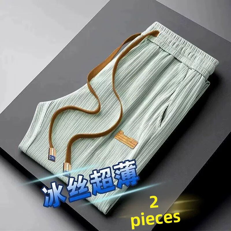 

Men's Work Trousers Summer Thin Non-iron Casual Pants Straight Loose Breathable Sport Big Size Wear Resistant Dirt Proof