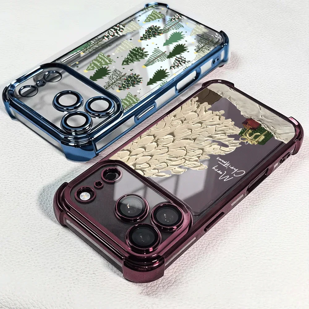 Case For Samsung Galaxy A27 A57 A37 A56 A55 A16 A54 A53 A52 A35 A15 A06 A36 5G Christmas Pattern Colorful And Dazzling Casing