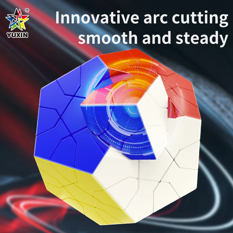 YuXin Touring cinco cubos mágicos Megaminx cubo mágico cubo de velocidad rompecabezas de forma extraña cubo sin pegatinas rompecabezas Juguetes