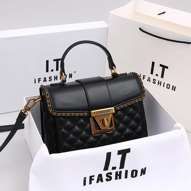 Women's handbag light luxury autumn and winter bag 2024 new fashionable crossbody small square bag high-end sense shoulder bag