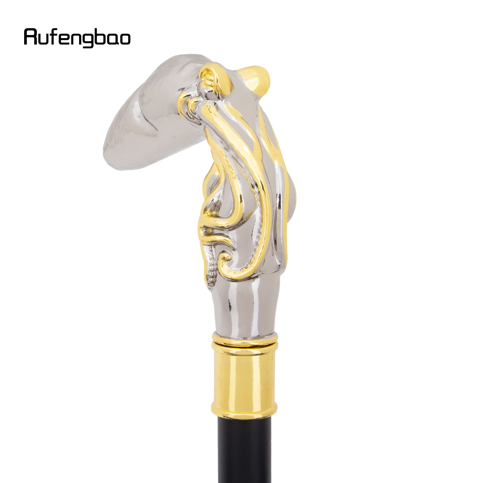Golden White Octopus Fish Squid Cane Fashion  Stage Cane Decorative Stick Decorative Cane Cosplay Parties, For Cosplay & Party view 6