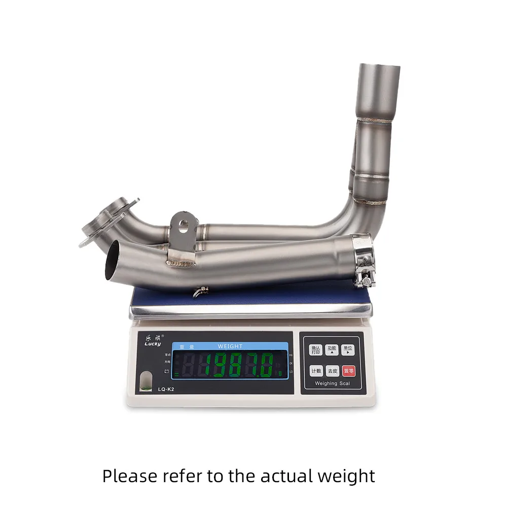 ل CF-Moto 450SR 450SR-S أنابيب العادم دراجة نارية نظام العادم الخمار ربط الأنابيب الانزلاق على #2