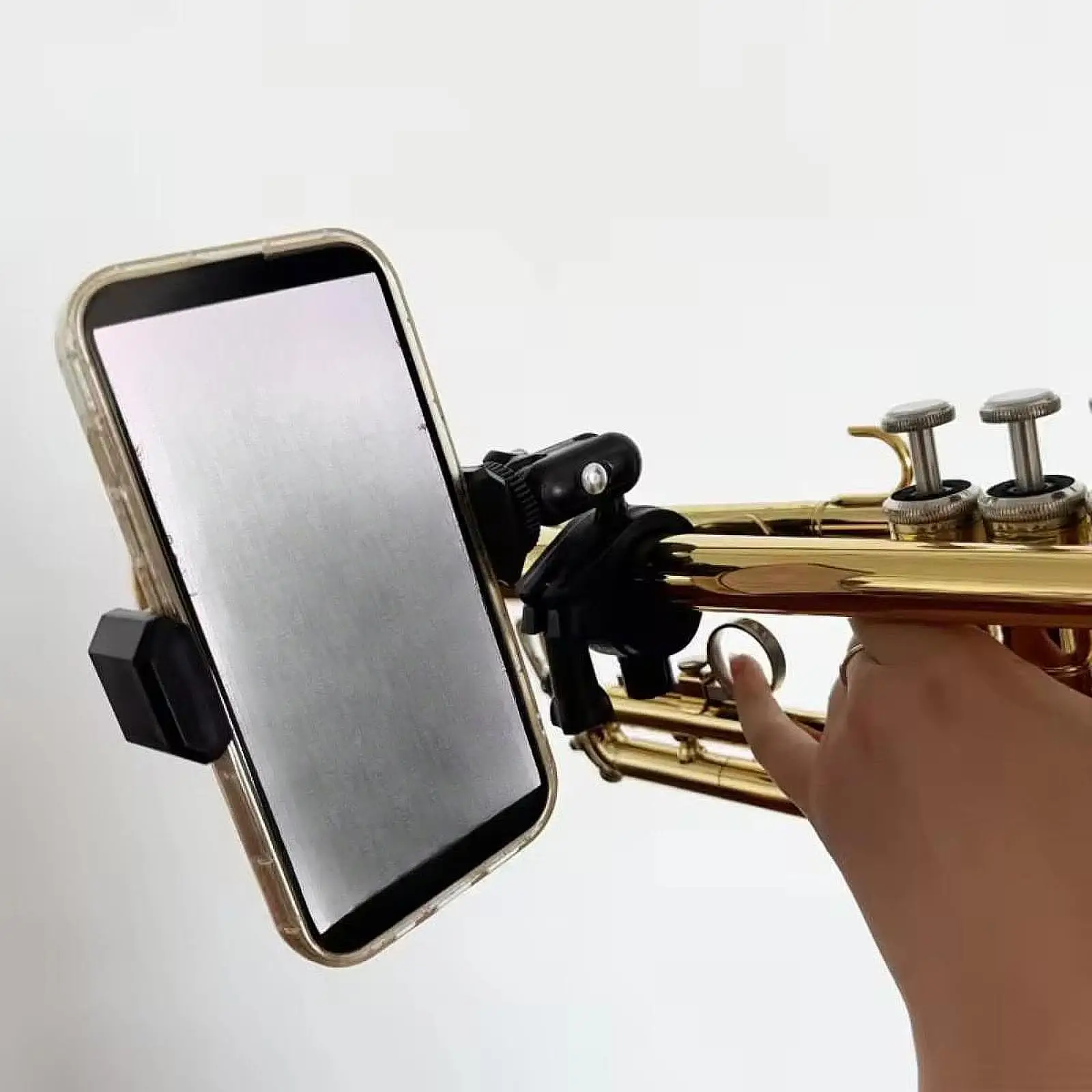 Marching Band Music Lyre Easily Read Pdf Sheet,Phone Holder,Portable,Musical Instrument Phone Stand for Clarinet Oboe Trumpet