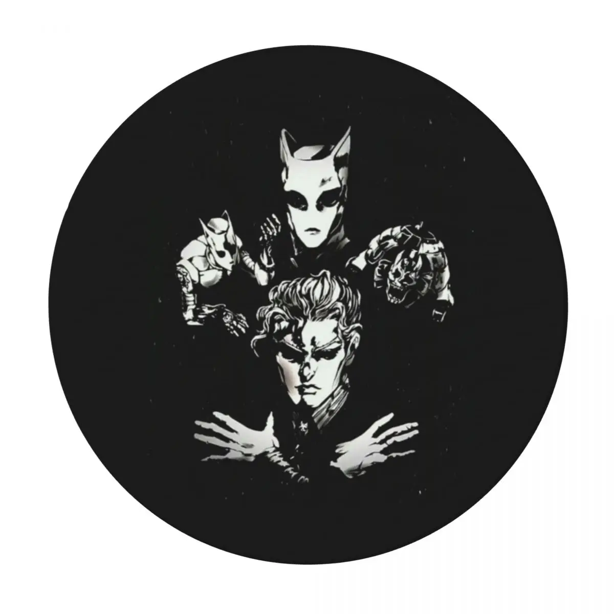 Yoshikage Kira Jojo Bizarre Adventure Waterproof Round Tablecloth Oilproof Table Cloth for Kitchen Events Dining Table Cover