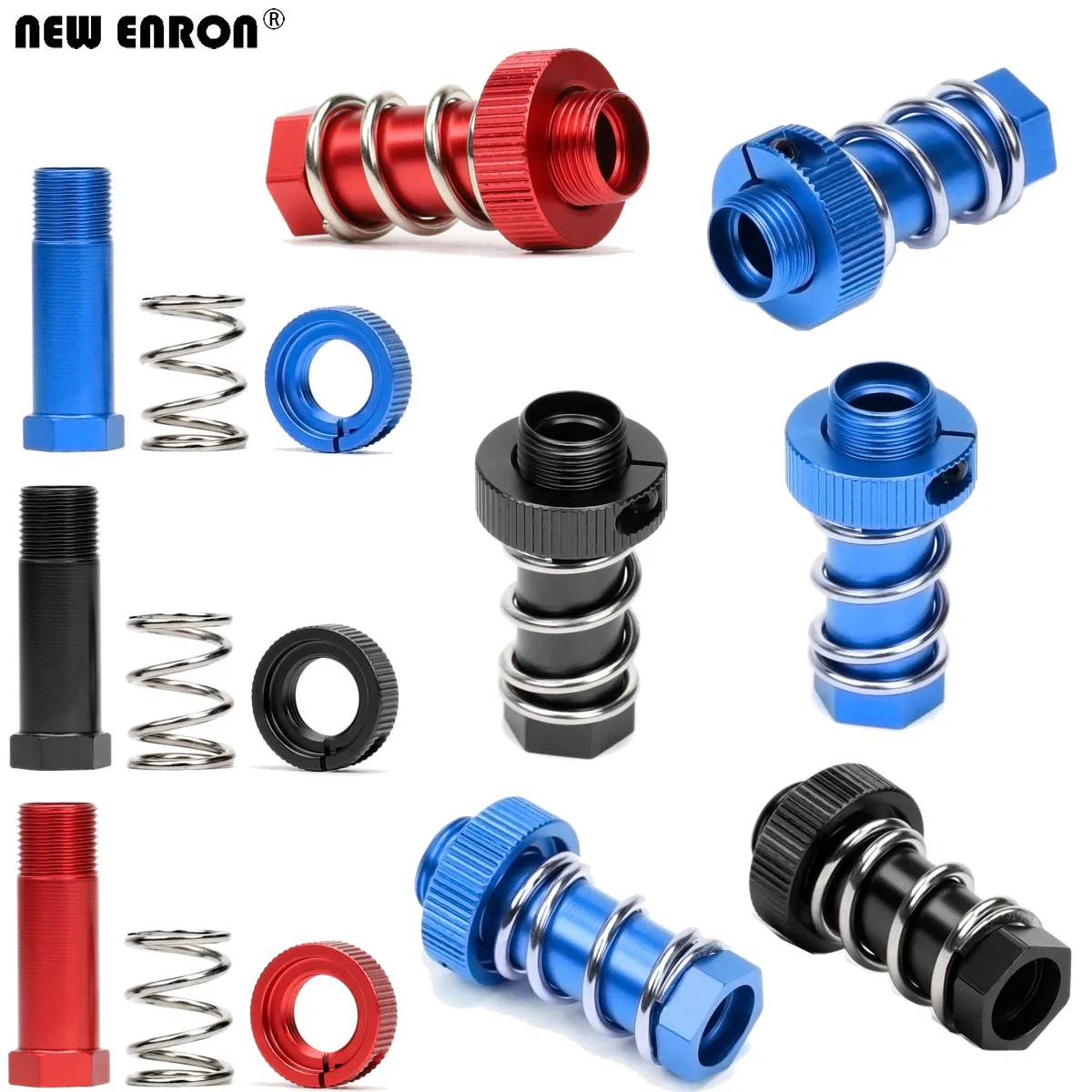 Aluminum 6061 Servo Saver Tube Clamping Nut Steering Assembly for RC 1/7 1/8 ARRMA Kraton Outcast Typhon Infraction Notorious