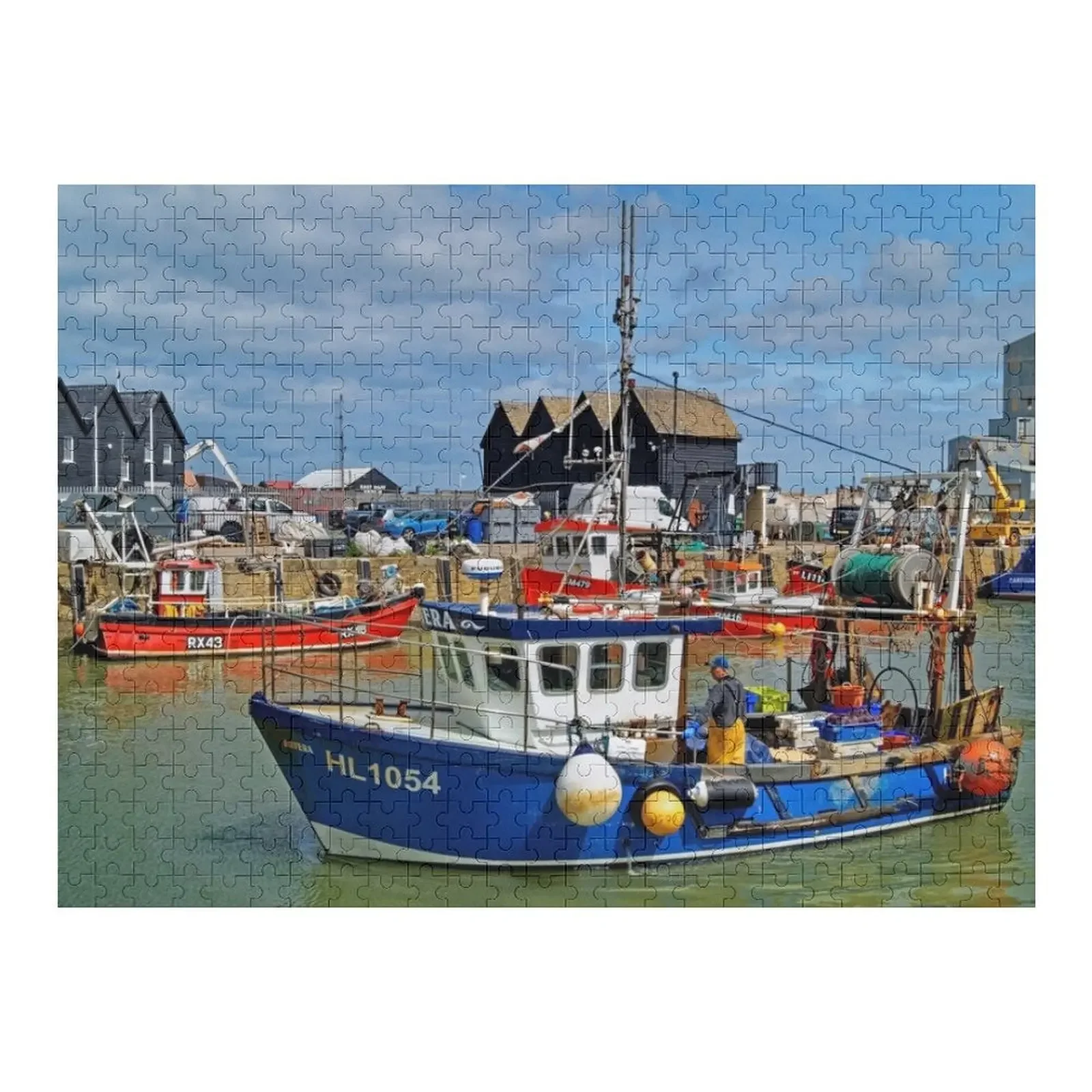 

Catch of the Day at Whitstable Harbour Jigsaw Puzzle Customizeds For Kids Wooden Animal Puzzle