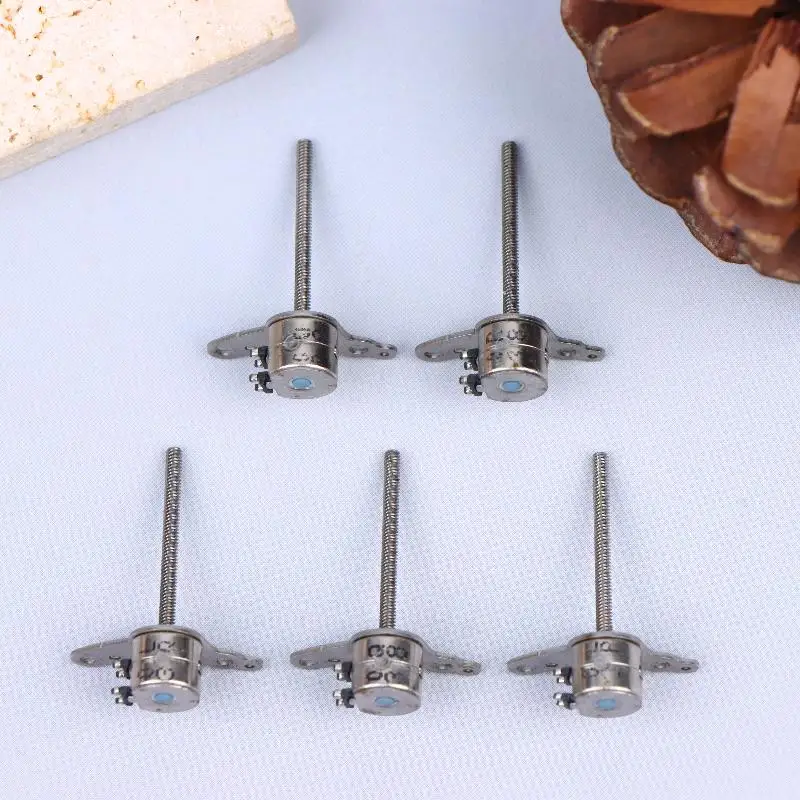 Stepper Motor 6mm Dia 2/5/10Pcs Long Pole 2 Phase 4 Wire Adjustable Camera Lens Motor Electronics DIY Tool