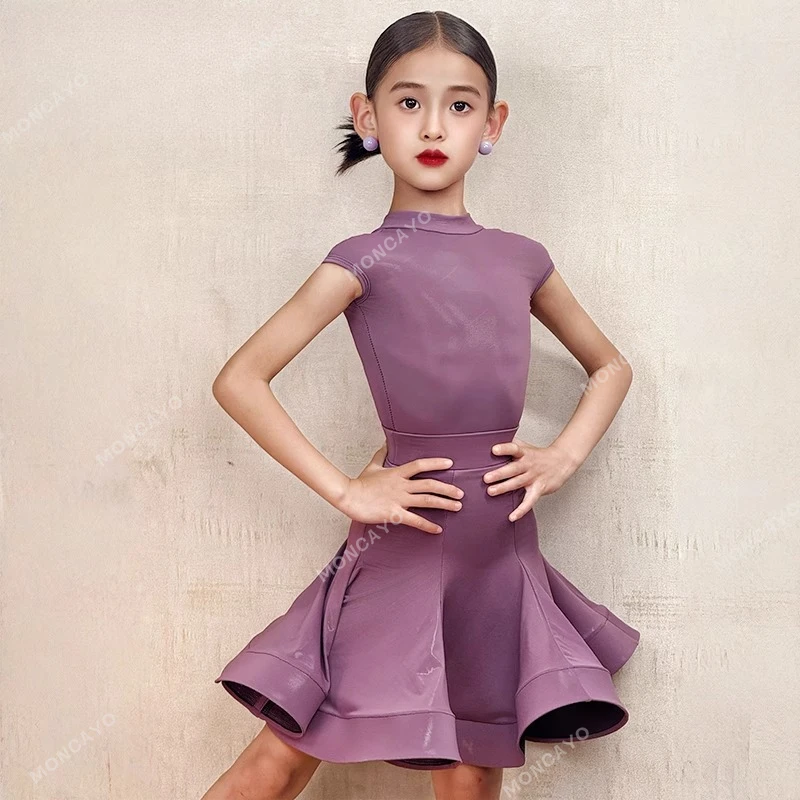 

Children Tango Salsa Latin Dance Dress Girls Competition Ballroom Dress Standard Samba Dance Costume Girls Latin Practice Dress