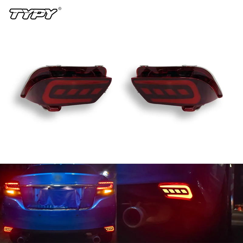 

TYPY Car LED Rear Bumper Light For Toyota vios 2016 2017 Reflector Tail Light Fog Lamp Stop Brake Light