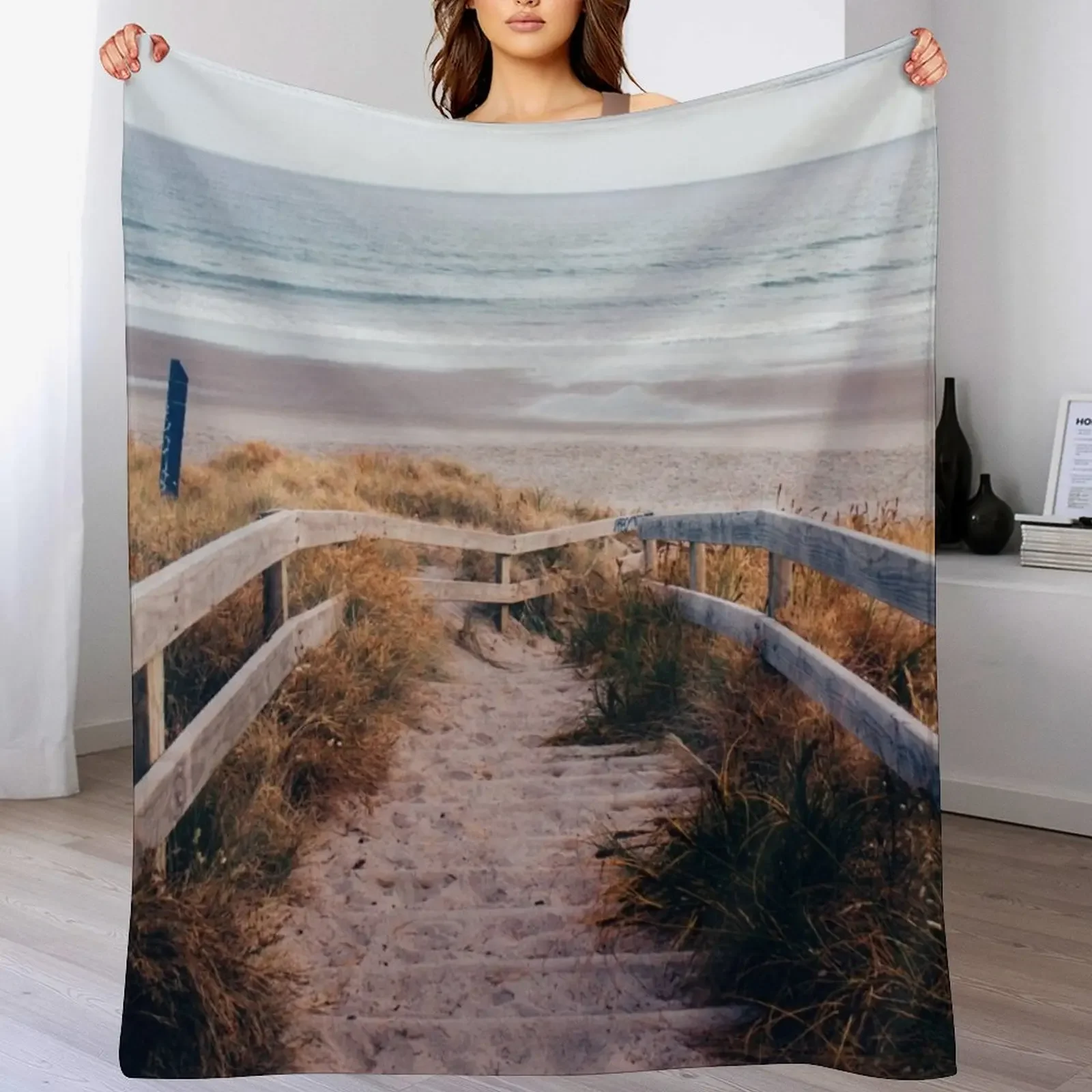 

Path to Paradise Throw Blanket Fluffy Cozy Throw Blanket for Home Decor