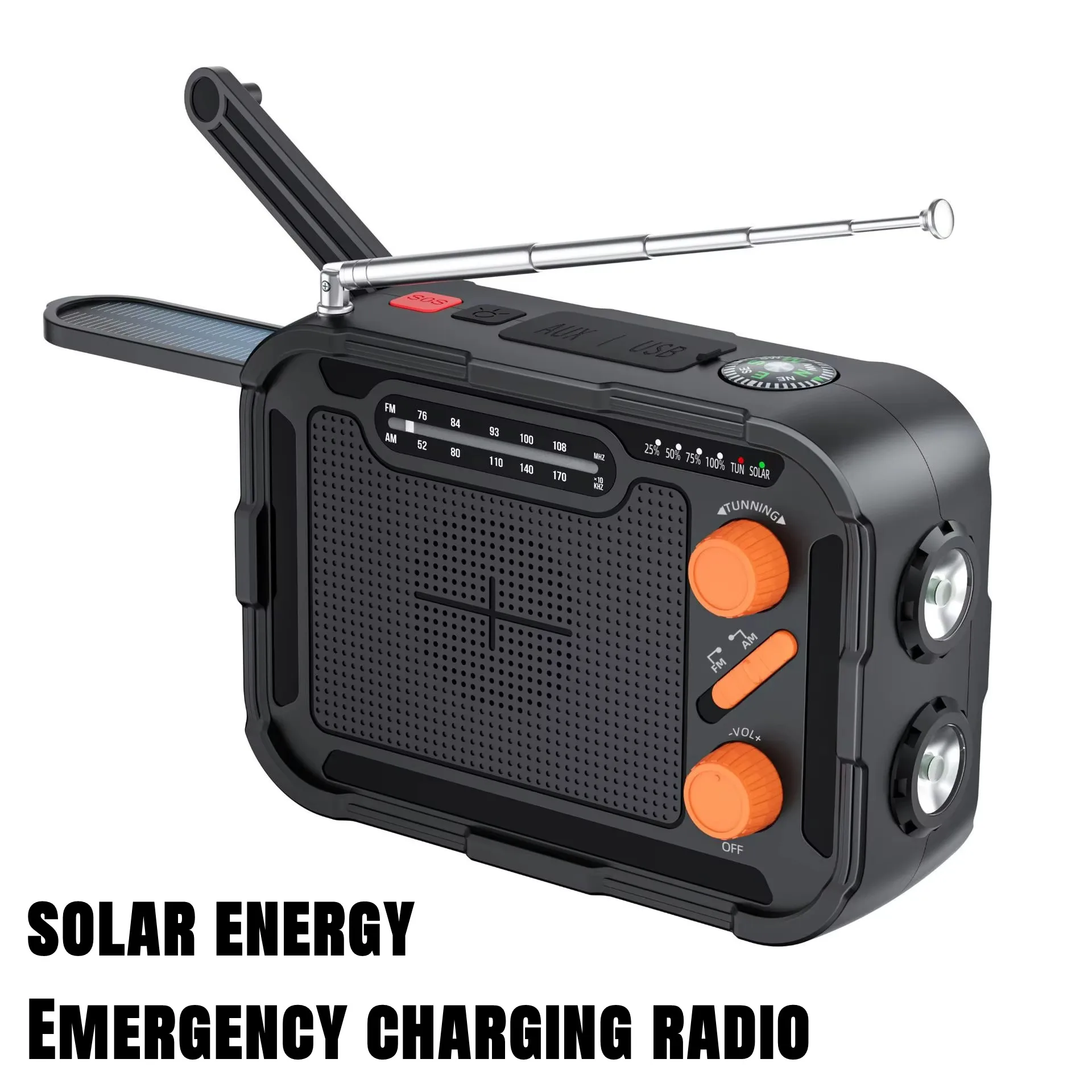 

New Products Solar Power Bank 5000mah Large Capacity Portable Car Radio & Tv Broadcasting Equipment Radio Solar Powerbank