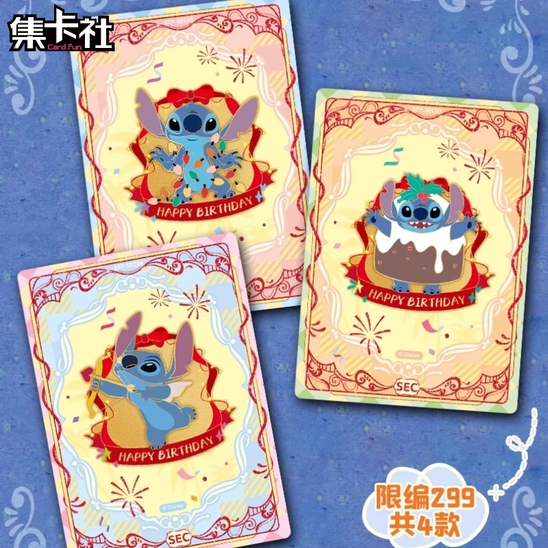 Card.Fun Authentic Lilo&Stitch "Odd" Fun Party Commemorative Edition Collected Cards Surrounding Toys Flash Card Gifts