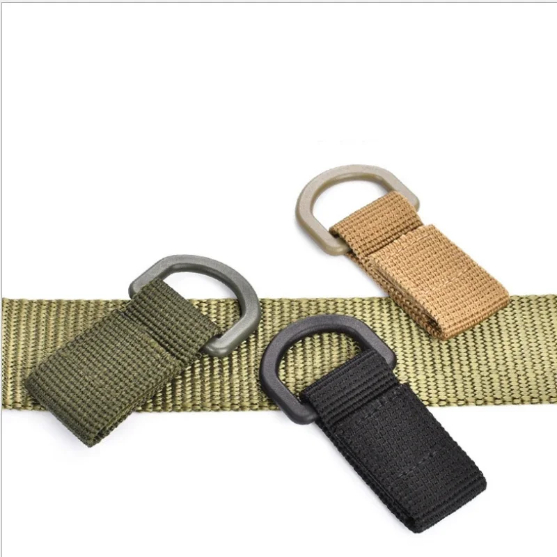 

EDC Outdoor Products Thick I-shaped Webbing Hanging Buckle Carabiner Car Keychain Hook Tactical Belt Quick Hanging