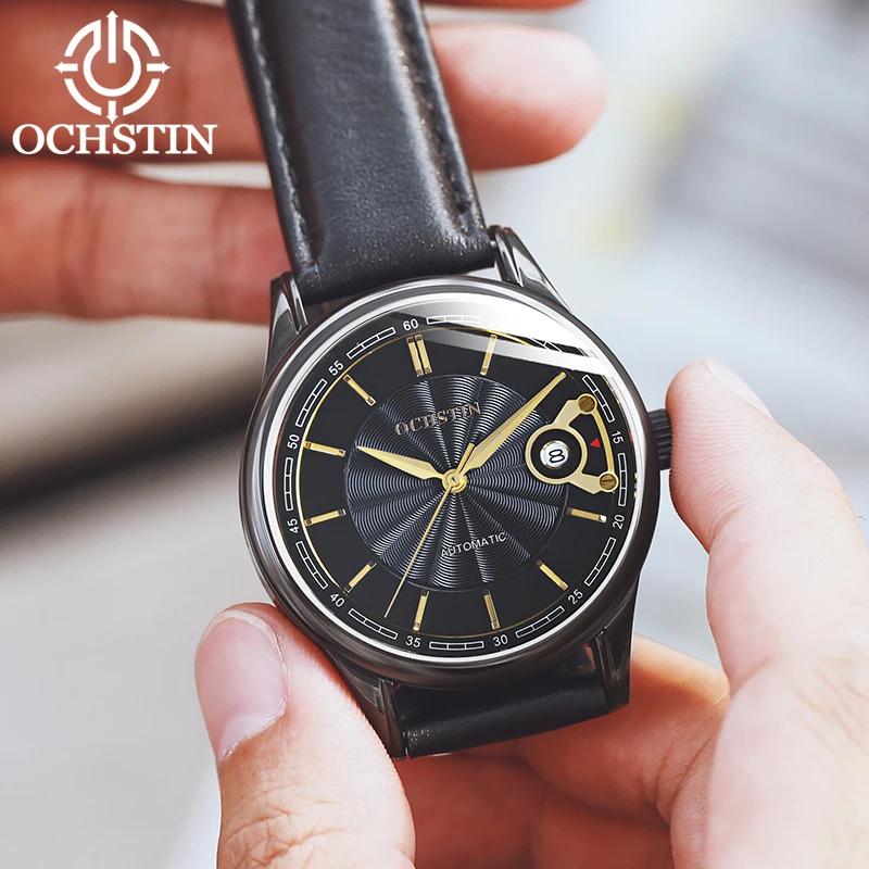 OCHSTIN nuovo 2024 semplice moda capolavoro artigiano serie movimento meccanico automatico orologio orologi meccanici da uomo