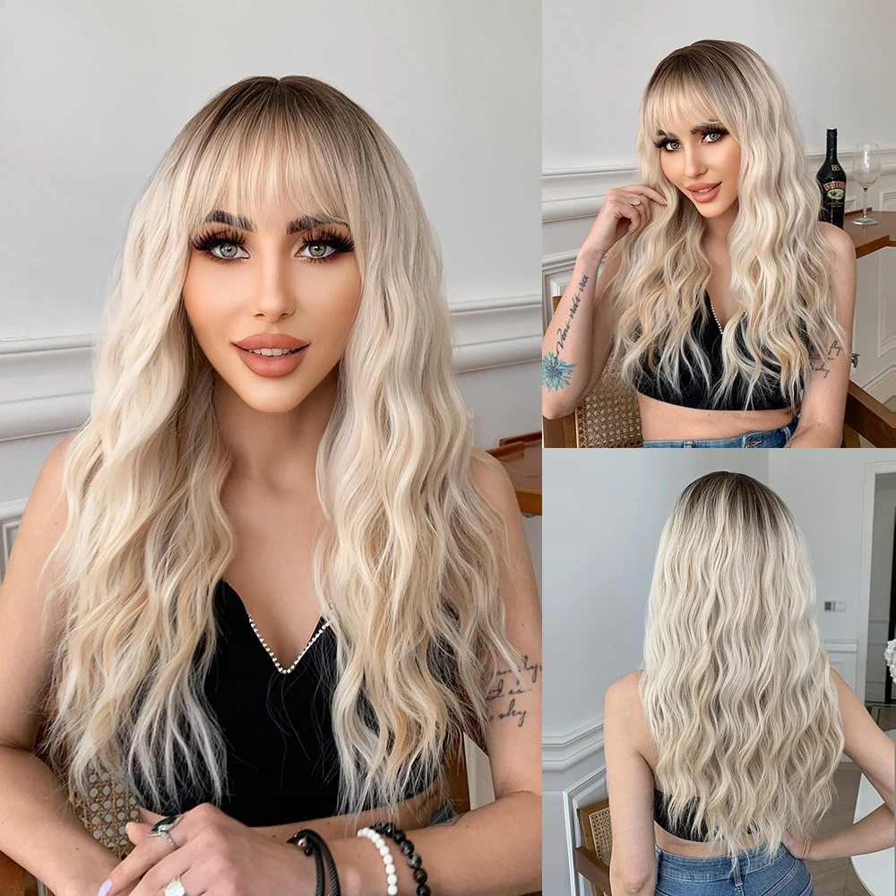 Парик женский, длинные вьющиеся волосы