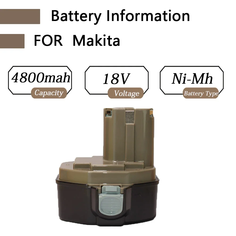 Batería de herramienta eléctrica NI-MH de 14,4 V 4800 mAh Batería MAKITA de 14,4 V para Makita PA14,1422,1420 192600 -1 6281D 6280D