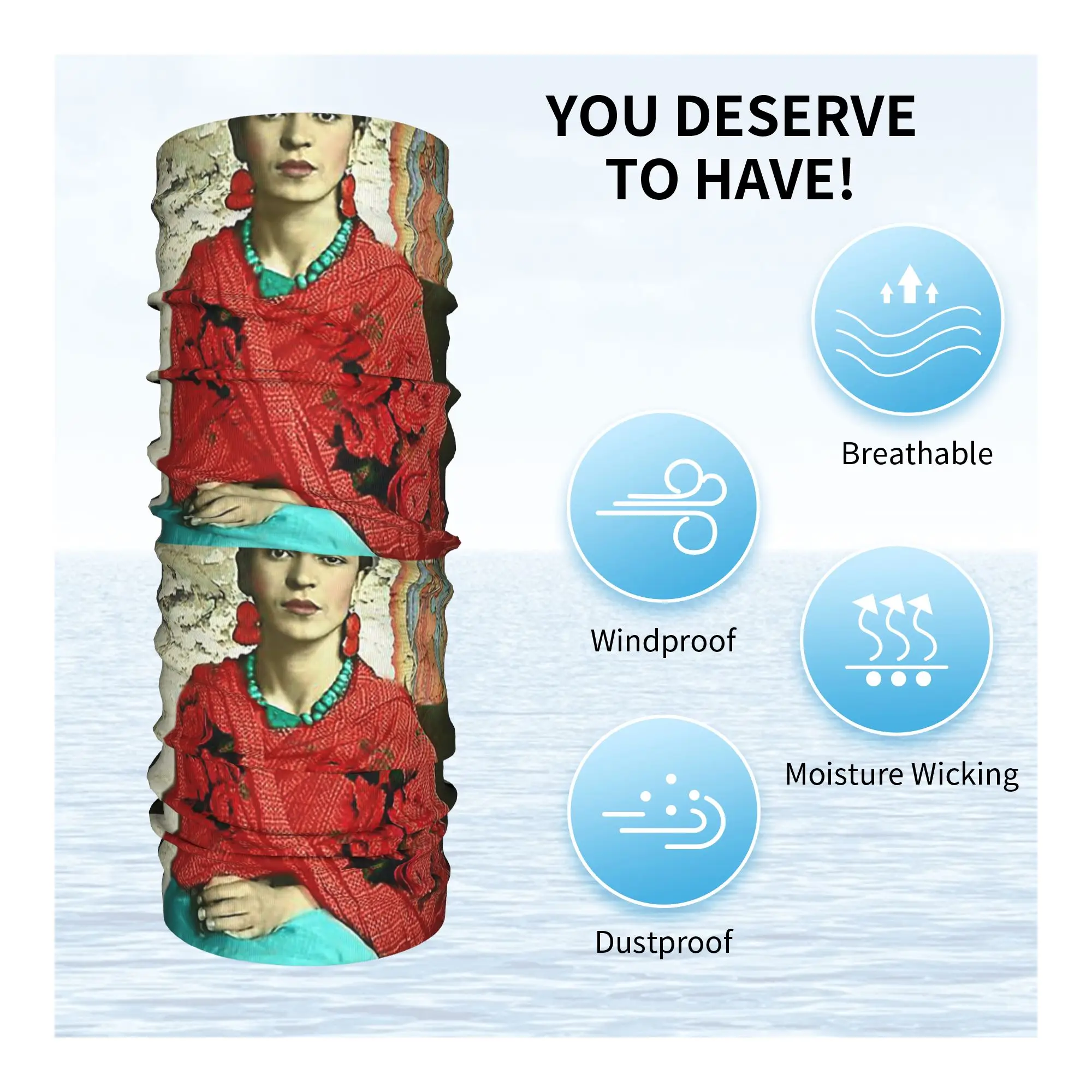 Nostra Signora di Fatima Bandana Ghetta per il collo Sciarpa avvolgente stampata Passamontagna multifunzione unisex adulto