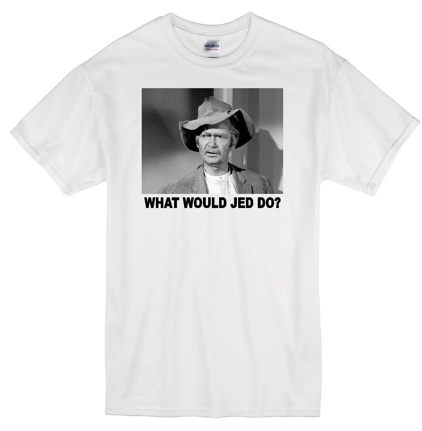 Jed Clampett Wwd? Beverly Hillbillies Buddy Ebsen Granny Jethro Tv White T-Shirt