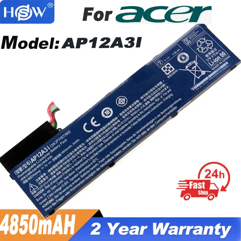 

AP12A3i Laptop Battery for ACER Aspire Timeline Ultra M3 M5 M3-581TG M3-481TG M5-481TG M5-581TG AP12A4i 11.1V 4850mAh 54Wh