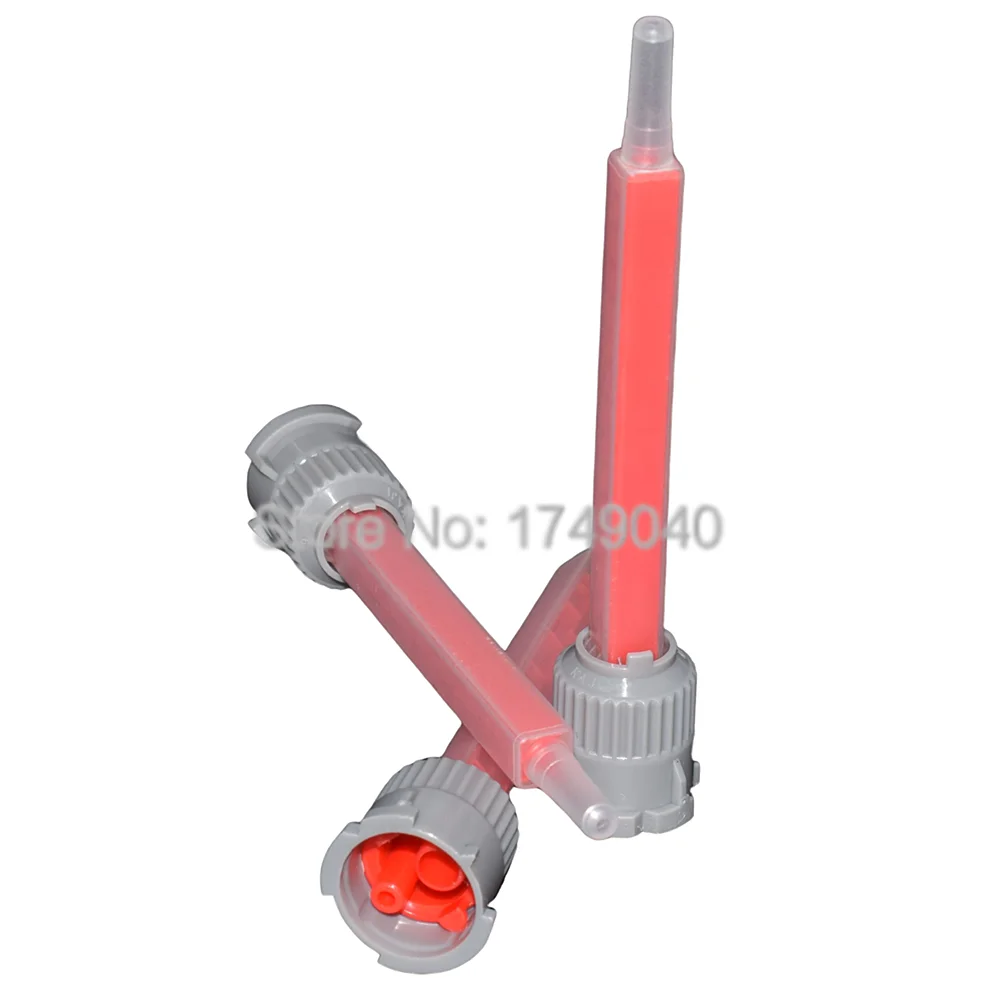 50pcs Static Mixing Nozzle 1:1 AB Glue Mixed Tube 10:1 Epoxy Resin Adhesives Applicator Static Mixer 90mm Square Mixing Nozzles