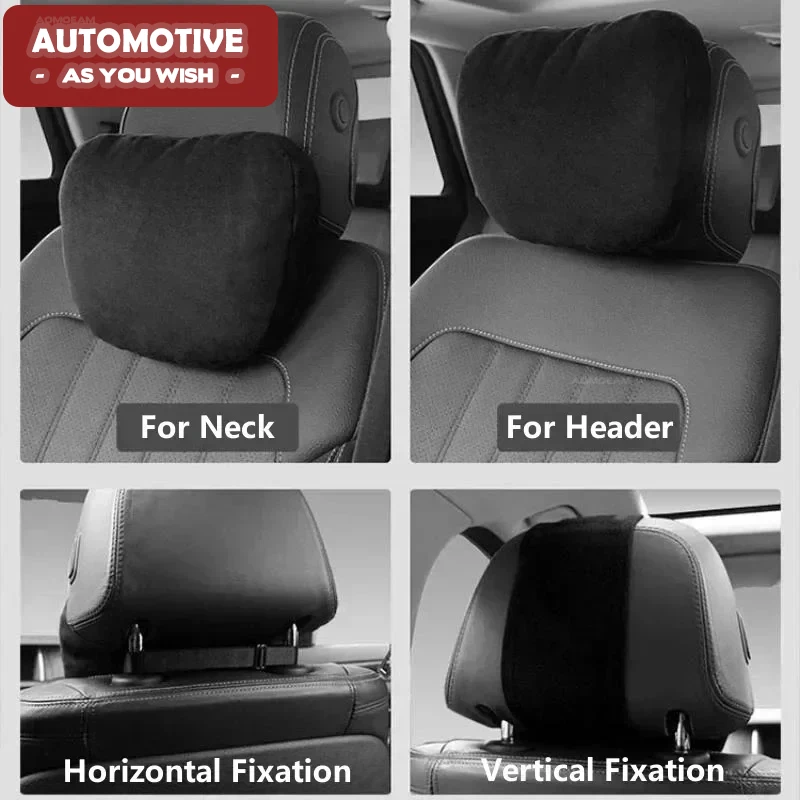 New Car Headrest Neck Support Seat Maybach Design S Class Soft Universal Adjustable Car Pillow Neck Rest Cushion High Quality