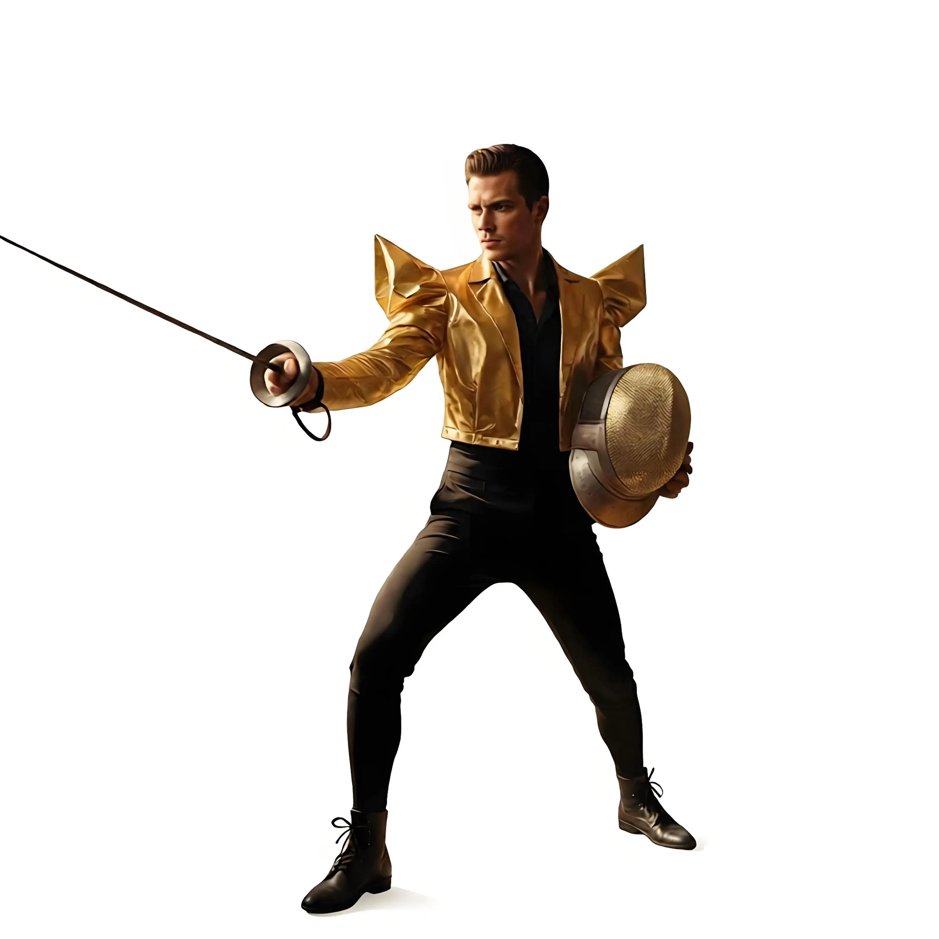 Mens Metallic Shiny Crop Top Single Long Sleeve with Structured Epaulet Jackets Adjustable Buckles Asymmetrical Tops Clubwear
