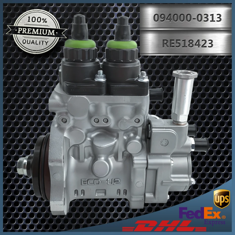 

High Quality Diesel Common Rail Fuel Pump 094000-0313 0940000313 RE518423 for John Deere Tractor 6081T Engine