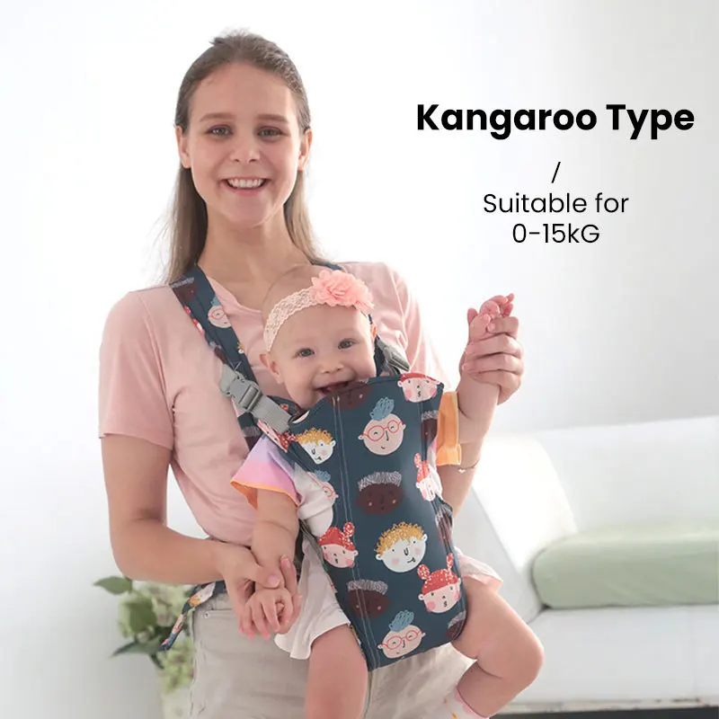 New 0-48 Month Ergonomic Baby Carrier Infant Kid Baby Hipseat Sling Front Facing Kangaroo Baby Wrap Carrier for Baby Travel