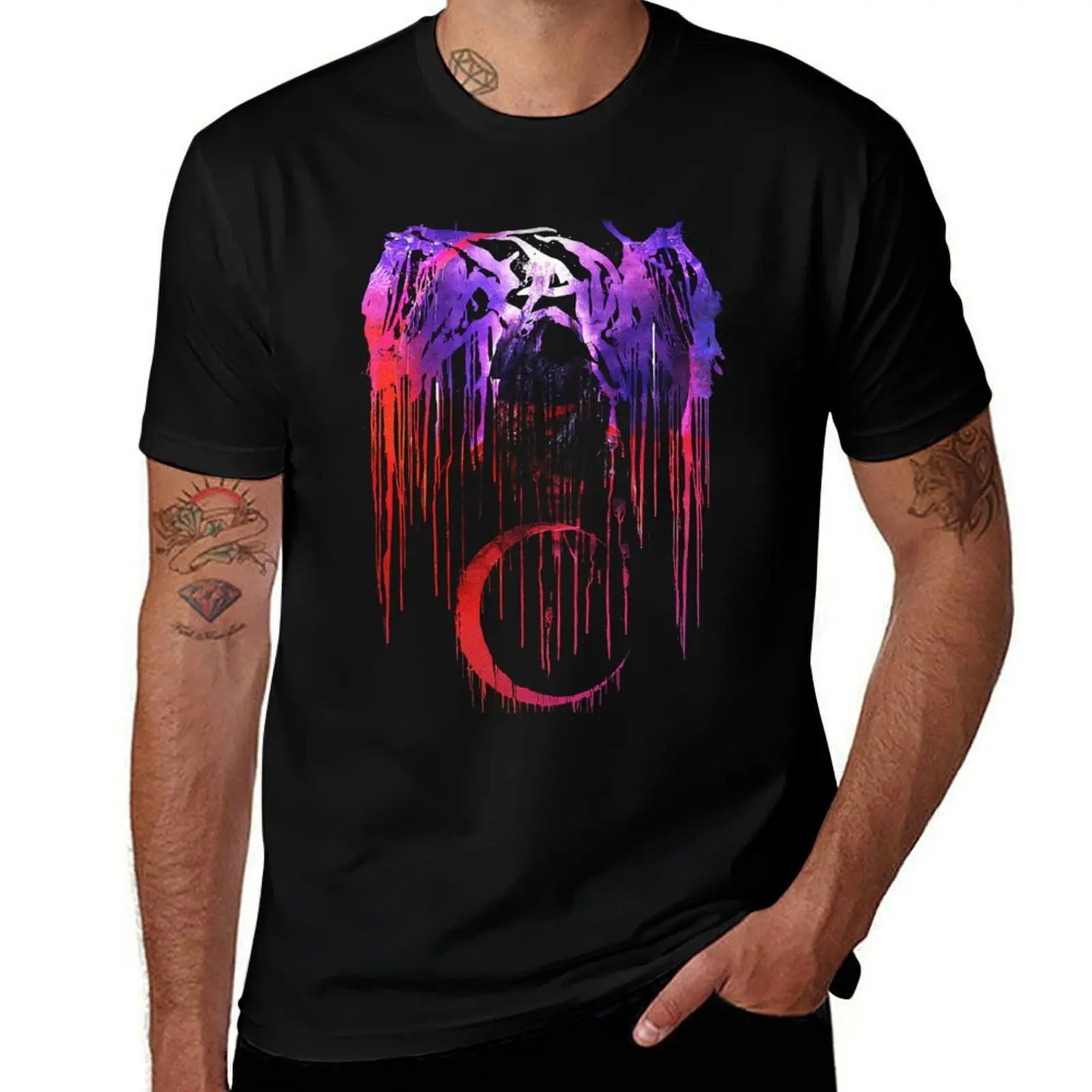 

Oceano Revelations Drip T-Shirt man t shirts for men casual man t shirt heavy cotton cotton t shirts high quality T-shirt