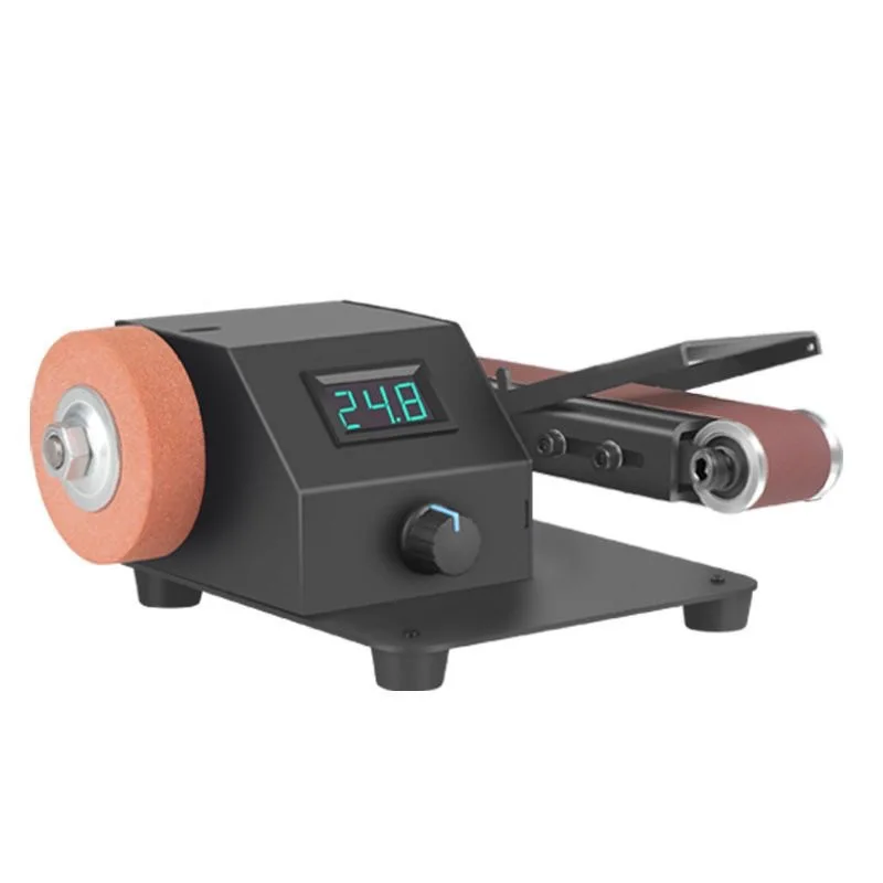 Miniature belt sander Mini electric polishing machine Desktop sandpaper