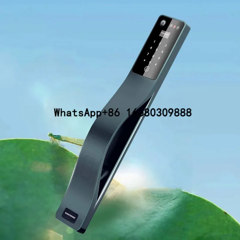 

Cured Design Tuya APP Digital Fingerprint Face Recognition Lock with Electric Digital Biometric Door Smart Lock