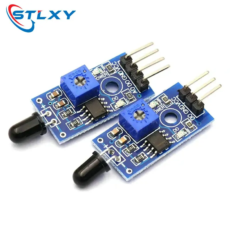 LM393 3/4 Pin IR Flame Detection Sensor Module Fire Detector Infrared Receiver Module for arduino Diy Kit