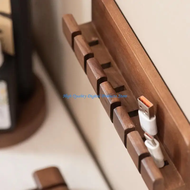 U2JE Cable Organiser Wall Mountable Cable Hange For Auditory Video Equipment With Multiple Slot Design
