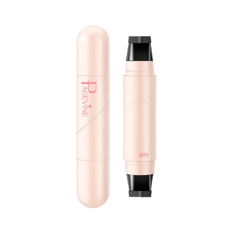 Rotierender Eyeliner-Stempelstift, Doppelkopf-Design mit Flügelstempel, schnell trocknend, langlebig, wischfest, für einfache, geflügelte Katzenaugenlinien