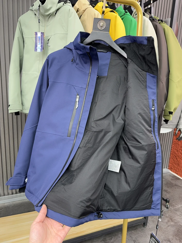 Svip Xiong 5K الأساسية الحرارة P القطن الشتاء الرجال في الهواء الطلق مقنعين الحرارية التزلج Jaet معطف القطن ملابس قطنية Faion الحضرية الأساسية