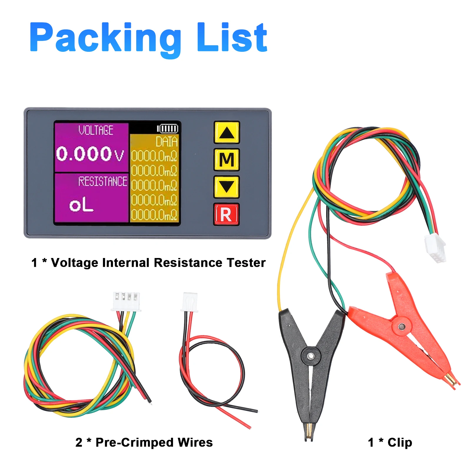 TS457 Entry-Level Voltage Internal Resistance Tester AC 4-Wire Kelvin Method Professional Voltage Meter Internal Resistance Test