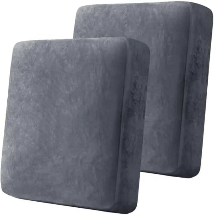 

Pcs Gray Velvet Stretch Couch Cover, Soft Sofa Seat Cushion Covers, Sofa Cushion Slipcover with Elastic Bottom Non-Slip and Ant
