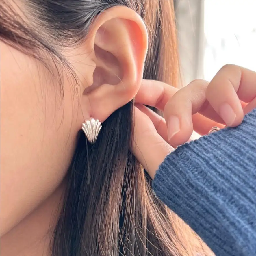 VENTFILLE 925 Sterling Silver Shell Earring for Women Irregular Originality Irregular Special Jewelry Birthday Gift Dropshipping