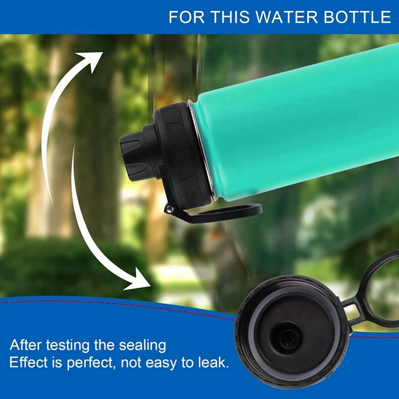 AB47-12 pezzi di ricambio per guarnizione bottiglia d'acqua per DRINCO 14/18/22/32/40/64 Oz, guarnizioni per fori di sfiato con coperchio in paglia in silicone Guarnizione beccuccio