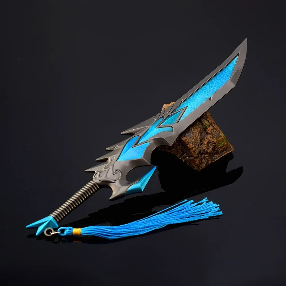 21cm Warcraft Game Weapon Unbreakable Will Lich King Metal Game Peripheral Blade  Ornaments Collection Desktop Display Toys