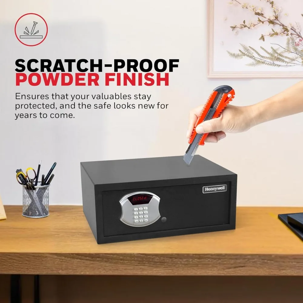 آمن رقمي مدمج مع شاشة LED - صندوق أمان نقدي محمول