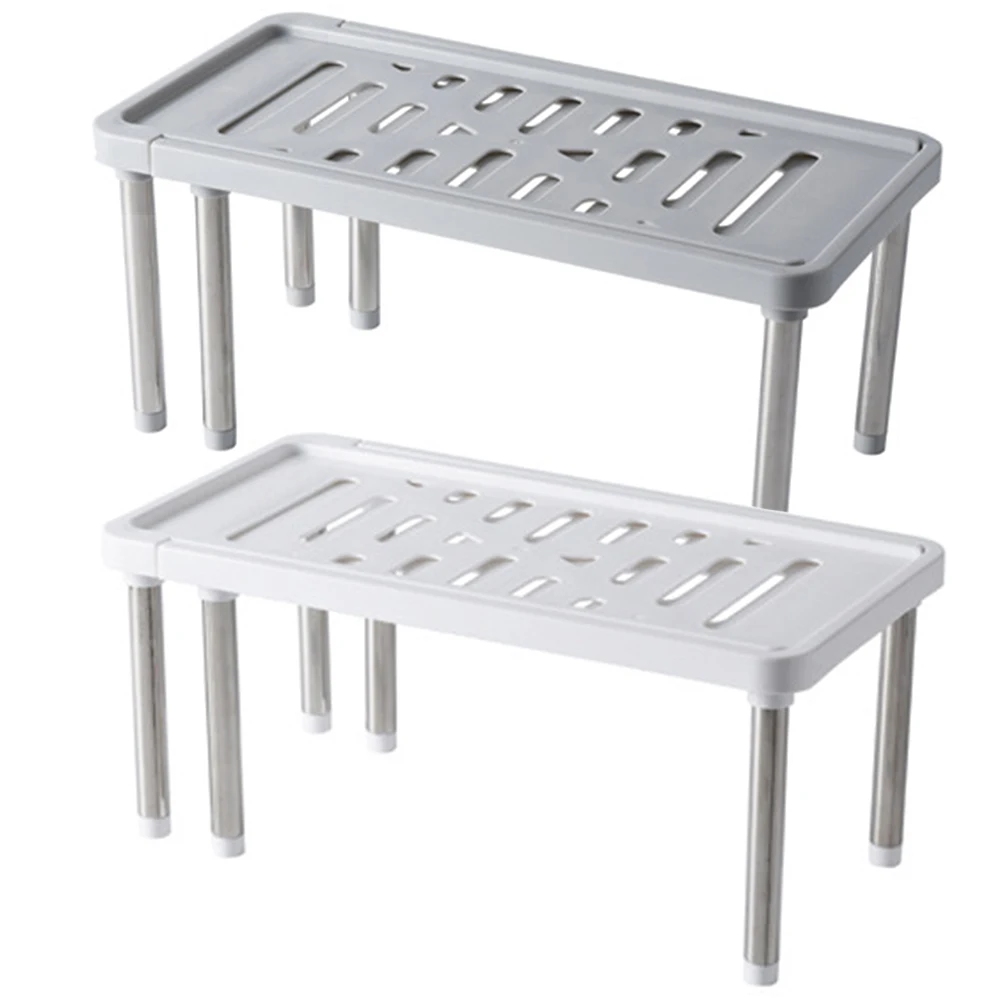 

Collapsible Under Sink Organizer Cabinet Storage Shelve Space Saving Drill-Free Shoe Rack for Cabinet Countertop Pantry Desktop