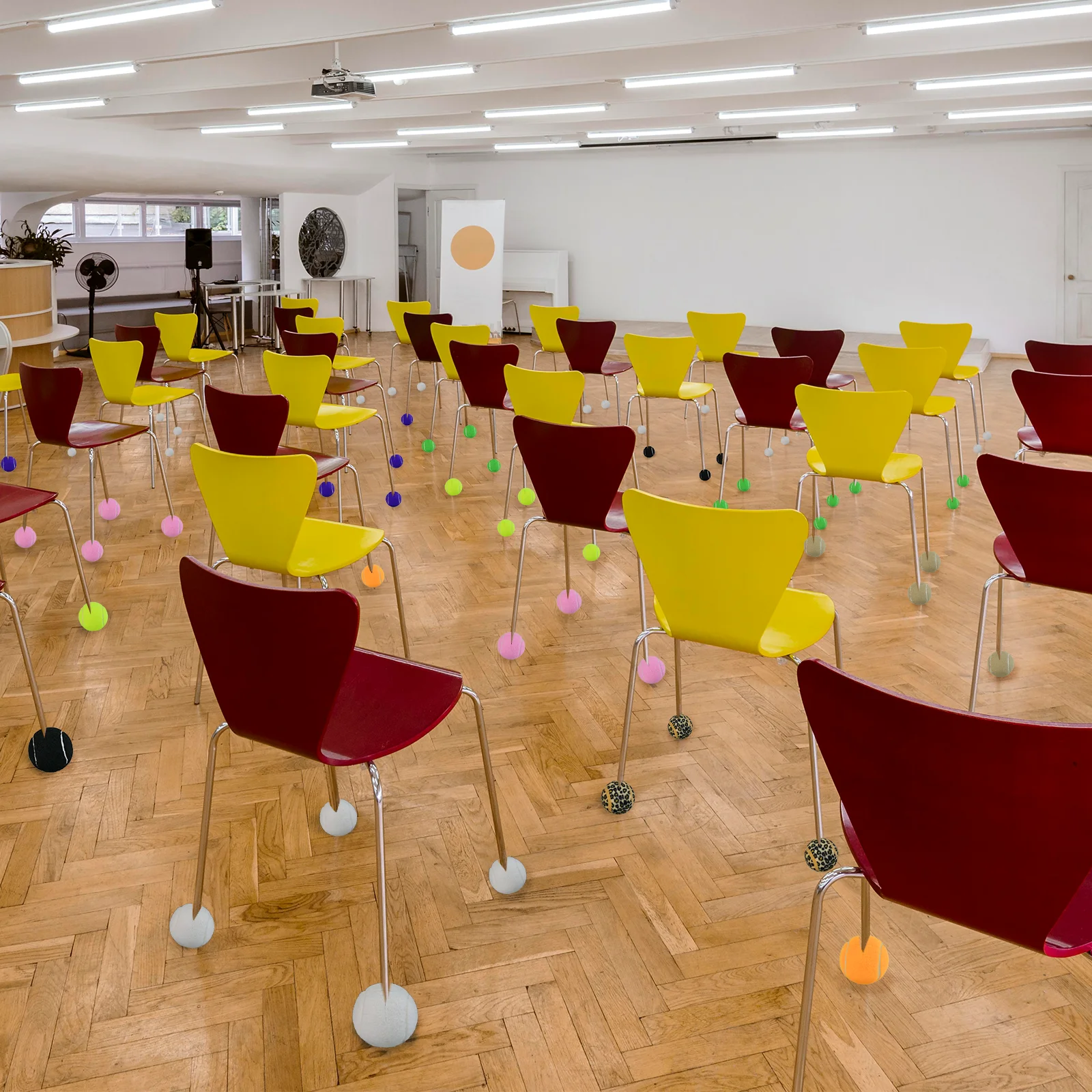 كرات تنس مقطوعة مسبقًا، تناسب معظم المشايات والكراسي، ابق آمنًا، دون انزلاق المشاية، كرات التنس لتقليل الضوضاء #2