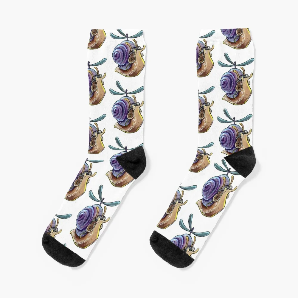 Flying snail Socks gifts Christmas hiphop Boy Child Socks Women's