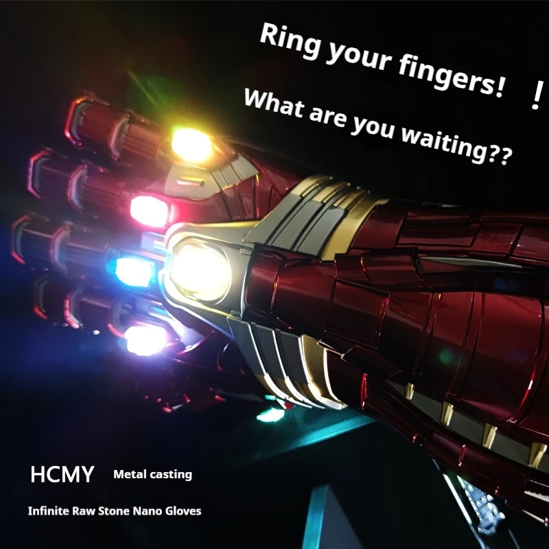 

Marvel Avengers: Endgame Tony Stark Nano Gauntlet Hulk Version 1:1 Full Metal Wearable Thanos Snap Festival Surprise Gift