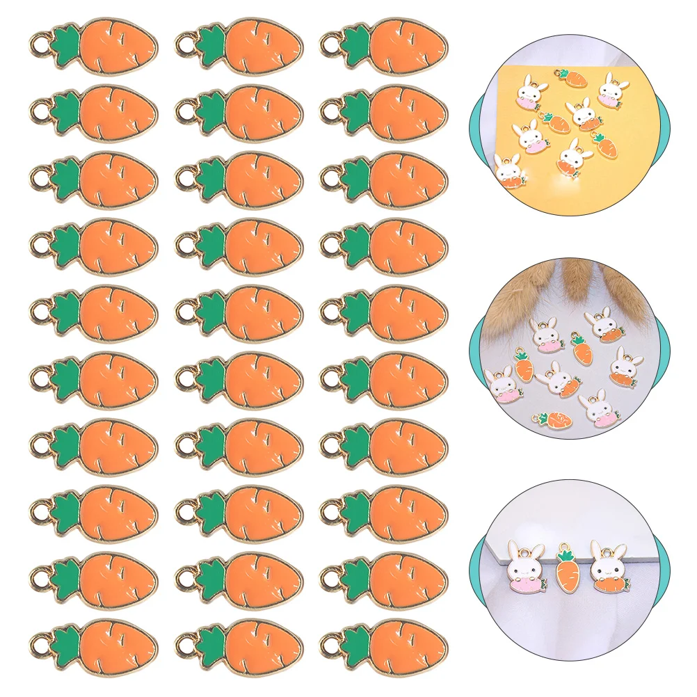 

30 Pcs Decorate Easter Ornaments Jewelry Clay Beads Kit Alloy Sterling DIY Decoration