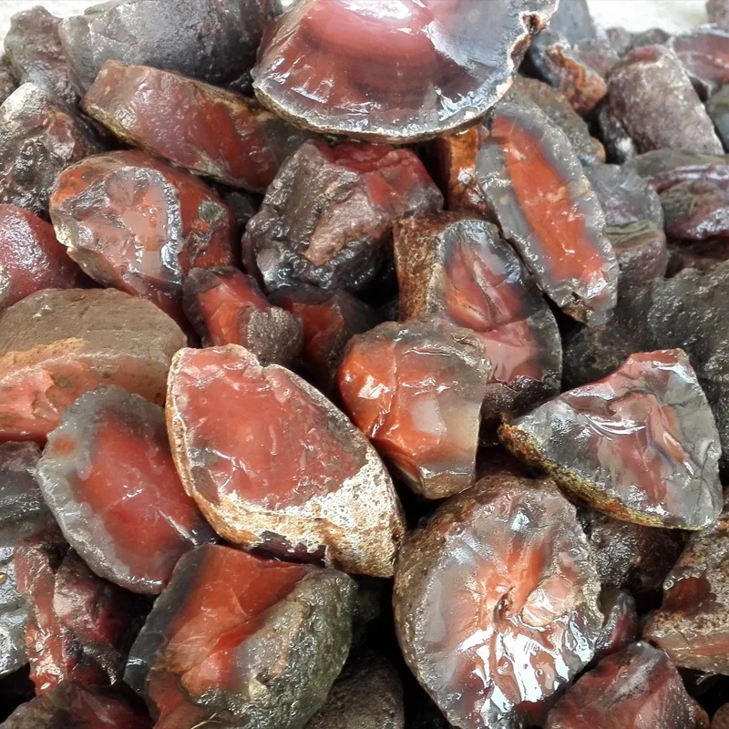 

2 кг африканского красного агата, необработанного камня, ледяного рода южноафриканского красного нефрита, сырья